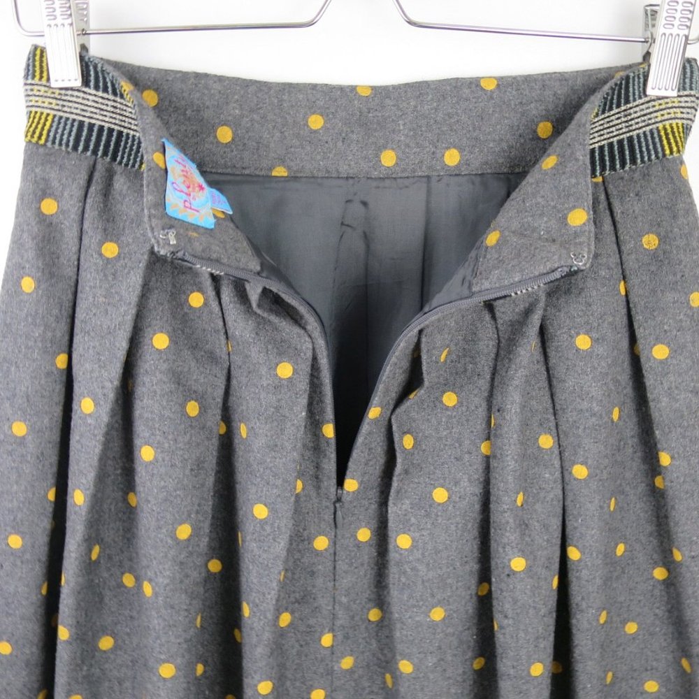 Anthropologie Plenty By Tracy Reese Polka Dot Pleated Skirt Size 6 - Picture 6 of 9